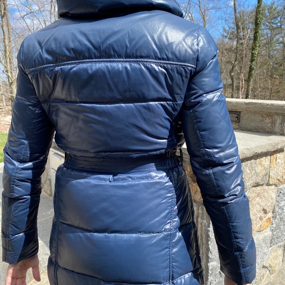 ADD Shiny down Puffy belted Coat.  Sz  4 - Picture 7 of 8